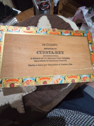 Cuesta-Rey Robusto Centro Fino No. 7 Sungrown Red Wood Cigar Box Empty Dominican