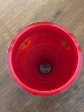 Cranberry CZECH Glass Vase/Goblet #78 MTS|65344