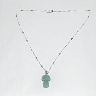 Green Aventurine  mushroom Necklace|53861