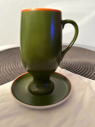 Teacup Petite cup/saucer Schmid Green MTS
