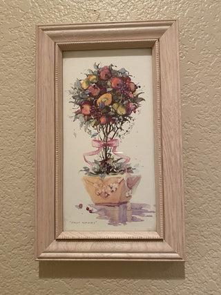 Marilyn Simandle vtg print "Fruit Topiary" RCD|123427
