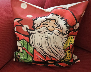 Christmas Pillow, Santa, w/Zipper, RSV|120959