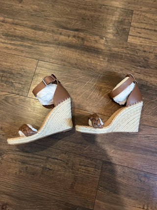 NEW, Dolce Vita Nilton Espadrille Wedge Heels Brown Leather Size 9 - RCD|118944