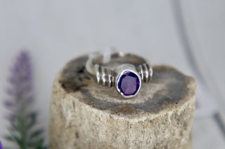 925 Vntg Deep Amethyst Ring - 7 MTS|151565
