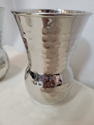 Set of 4 Stainless Hammered Tumblers RCD|82295