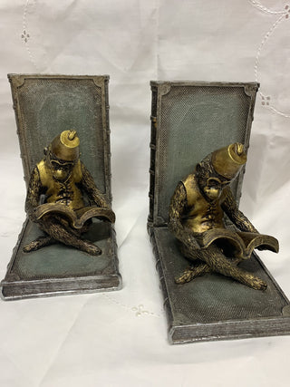 Vintage Monkey with Fez Bookends (Set of 2) RSV|71511