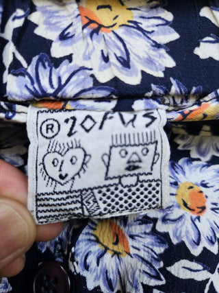 Vtg 90s Zofus Floral Midi Skirt MTS|92696