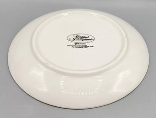 Set of 4  Certified International Susan Winget BunnyTales Easter Bunny Rabbit Plate egg back pack VV MTS