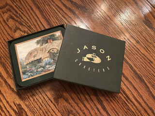 Vintage Country Cottages Coasters, Set of 6  MTS|71566