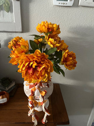 Fall Flower Vase with Fall Flowers RCD