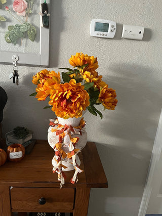Fall Flower Vase with Fall Flowers RCD