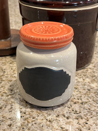 Small jar orange lid RCD