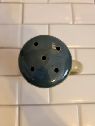 JMD- Ceramic Gray/Blue Cheese Shaker