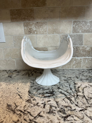 Vintage Milk Glass Banana / Fruit Stand RCD