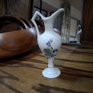 Decorative Cream Art Pottery Floral Pitcher RCD