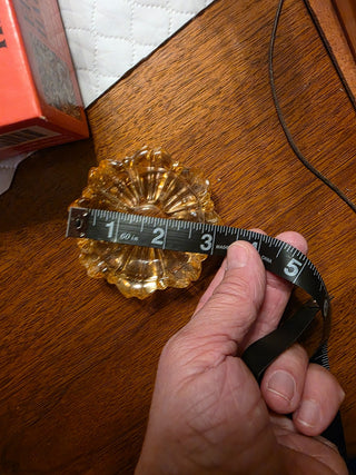 MTS Beautiful Vintage Light Amber Glass Ashtray|124211