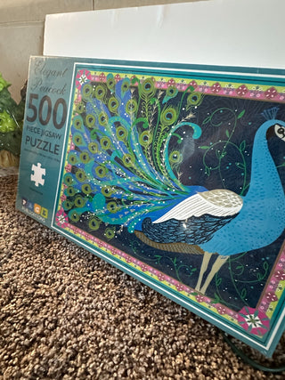 Jigsaw Puzzle for Adults - Elegant Peacock 500 pieces, new RCD|78625