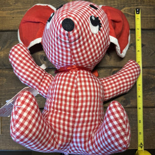Vtg Christy Cutie Red Gingham Stuffed Toy MTS