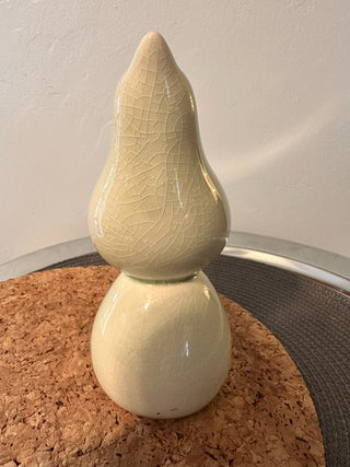 Bird Pedestal Soft Green Crackle MTS