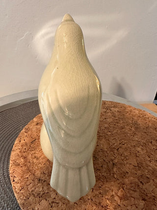 Bird Pedestal Soft Green Crackle MTS