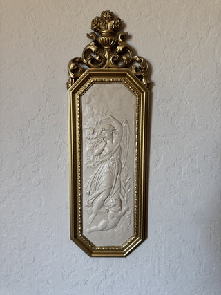 Vintage Dart Angel Cherub Wall Plaque MTS|103837