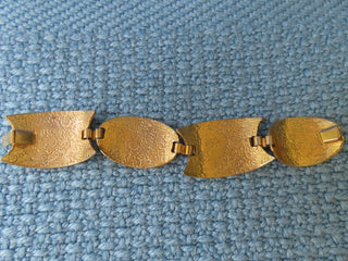 Mint green & gold color panel bracelet RCD|70708