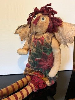 #2396 Singed Raggedy Ann Angel RSV|114494