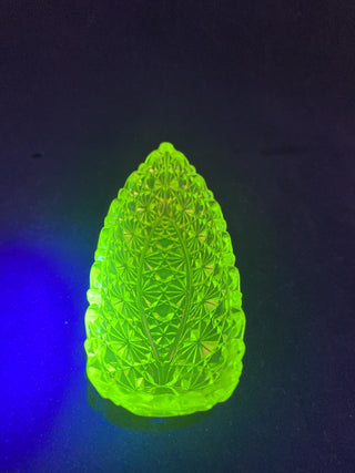 Antique vaseline glass boat salt cellar rcd|75392