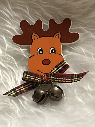 Vtg Avon “Bell Buddy” Reindeer Christmas Magnet RSV|128483