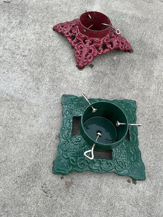 Vintage Green Cast Iron Christmas Tree Stand RCD|134239