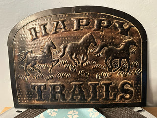 Wall Art Happy Trails Tin MTS|119950