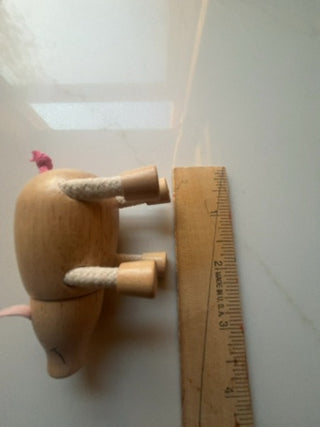 Little wooden pig