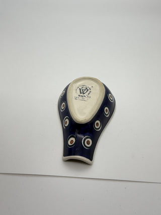 Spoon Rest in Peacock with leaves pattern #63 VV MTS
