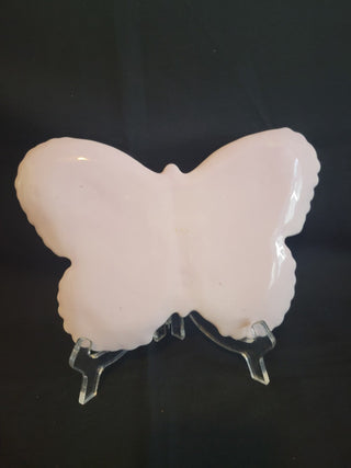 Pink Butterfly Shaped Porcelain 10" Plate RCD