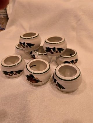 Cades Cove Apples & Cherry Napkin Rings set of 8
