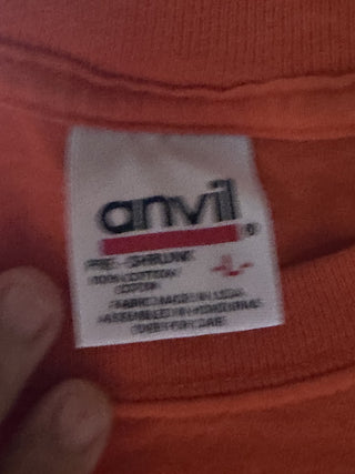 Large Orange embroidered Shirt #63 VV MTS|121549