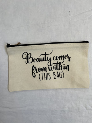 Zippered Canvas Make up Pouch|74940