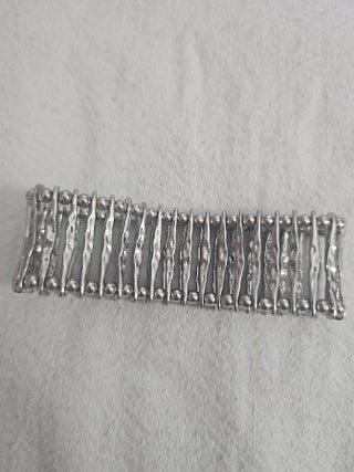 Beautiful Stretch Silvertone Bracelet