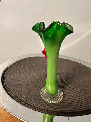 ArtGlass Vase Red Flower MTS|86458