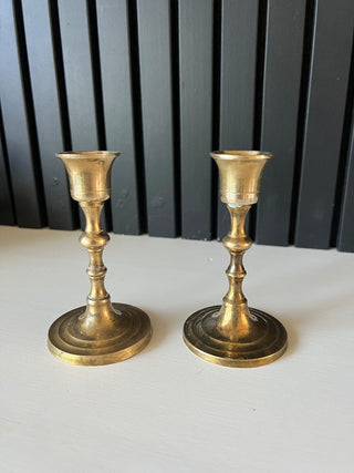 Pair of brass candle sticks 5” RSV
