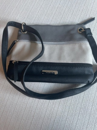 Rossetti cross body bag black gray tan