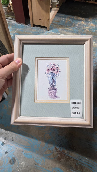 Vintage WallArt Sunflowers