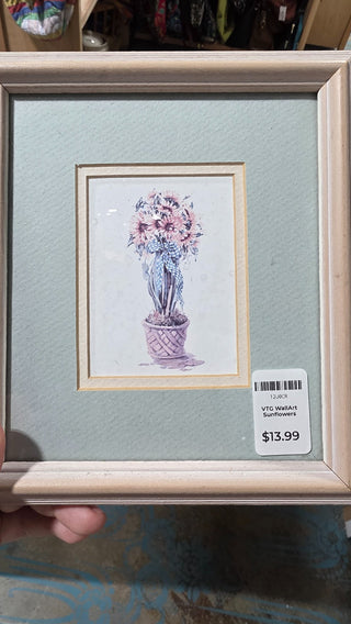 Vintage WallArt Sunflowers