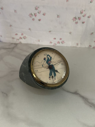 Gamecock-themed Green Jade analog clock - RSV|107775