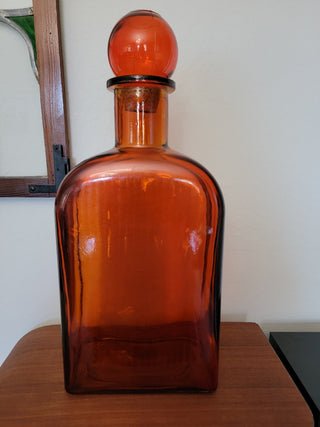Large Orange Decanter Decor RCD