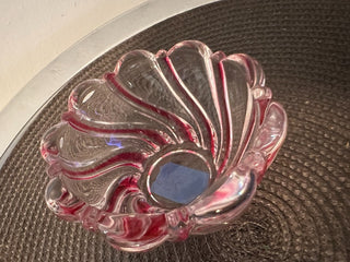 Art Glass Bowl Red Swirl MTS|90675