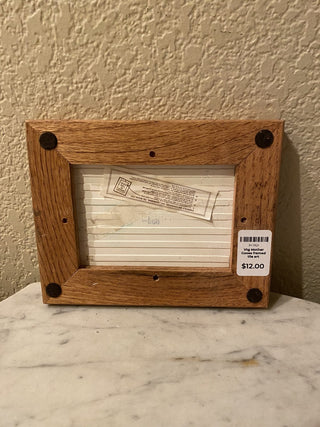 Vtg Mother Goose tile wood framed art RCD