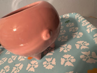 Pig Planter Pink Ceramic MTS|119987