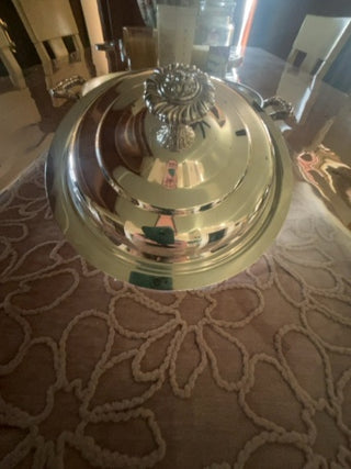 Vtg. Wm. Rogers  silverplated covered casserole dish