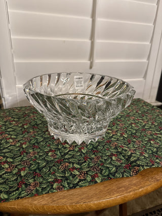 Vintage Mikasa Rainier Swirl Clear Glass Bowl - RCD|121425